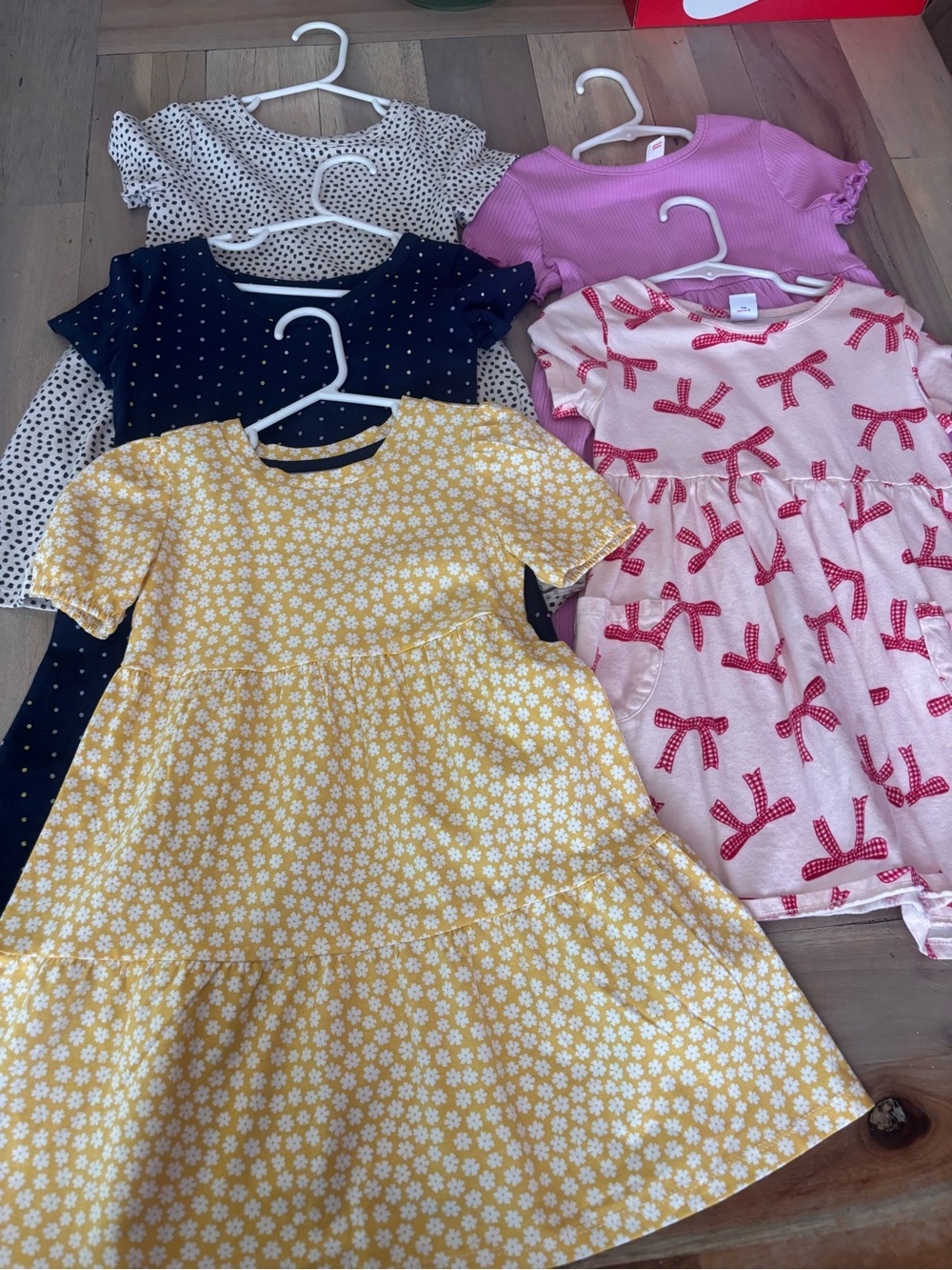 GAP Girls Yellow Daisy Short-Sleeve Tiered Dress